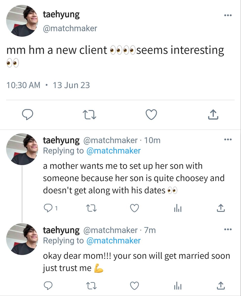 yoongellic's tweet photo. #taekookau where matchmaker taehyung does his best in setting couples together and he has never failed in his task but what happens when the client is certain doe eyed bunny teeth boy with tattoos and mucles? https://t.co/CGBBNu8cCu