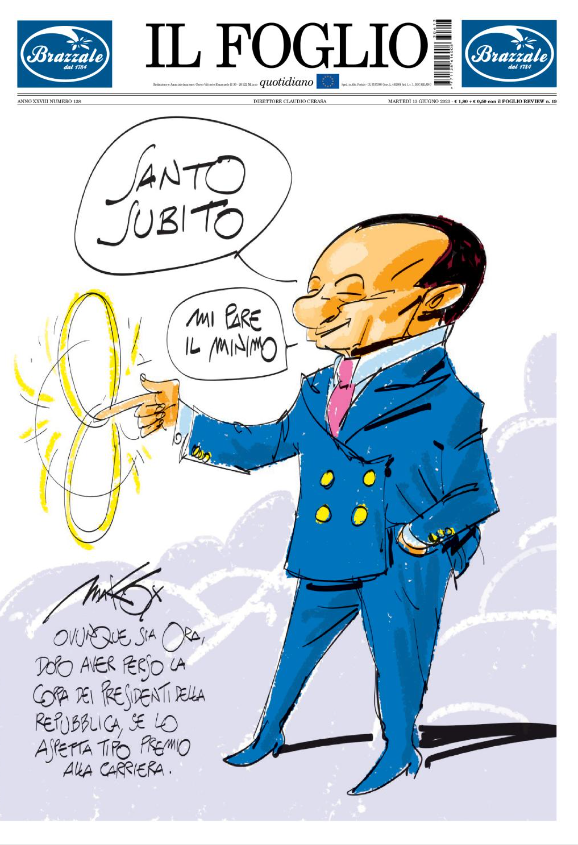 ilfoglio_it's tweet photo. Oggi il Foglio in edicola lo trovate così, avvolto in una sovracopertina da collezione disegnata da @makkox (con un omaggio a Francesco Nuti) https://t.co/dCzWohXNvC https://t.co/s6dCsQlGqq