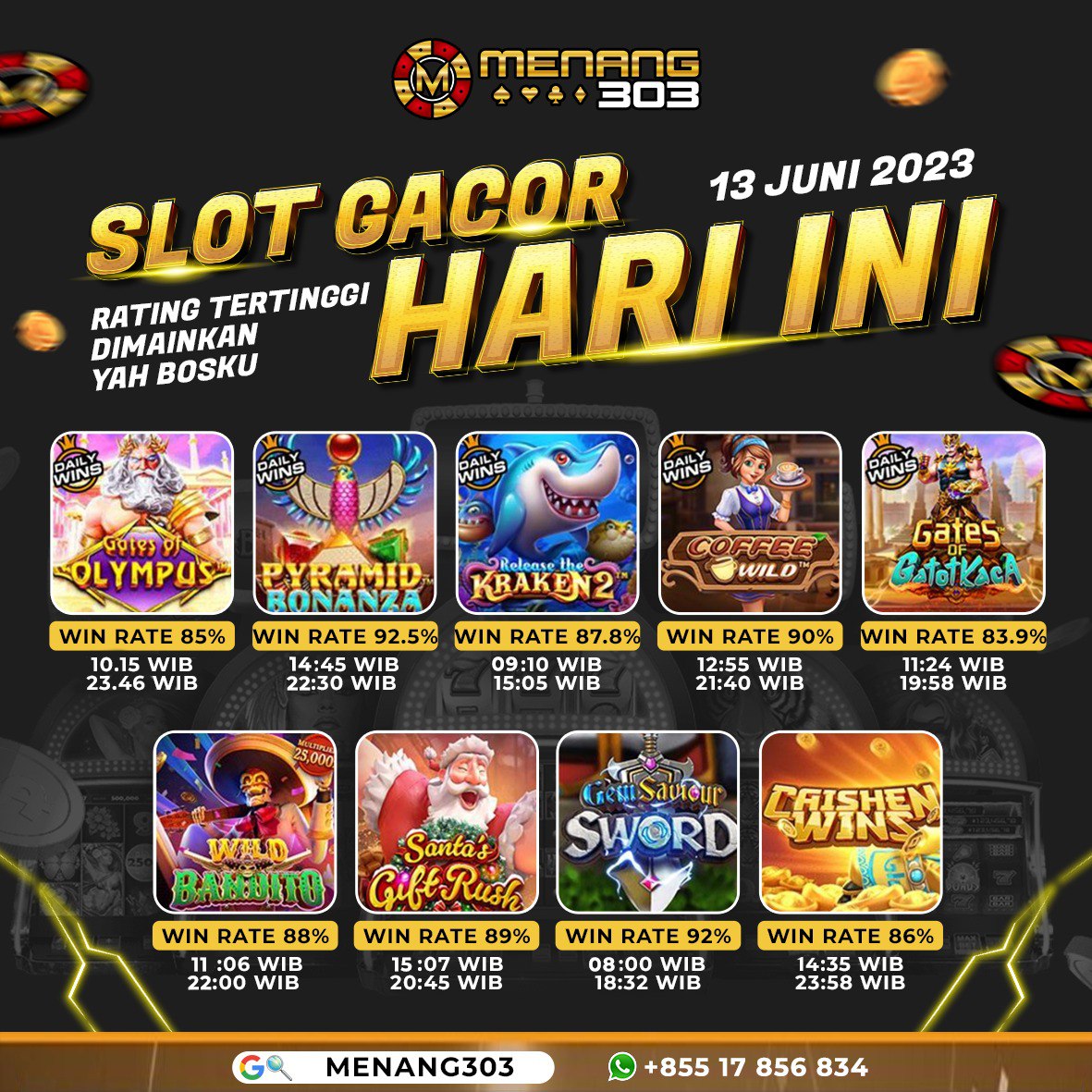 Bocoran slot gacor hari ini #slot #slotgacor #slotgame #infoslotgacorgacor #jakarta #jakartainfo #fyp #IndonesiaOpen2023