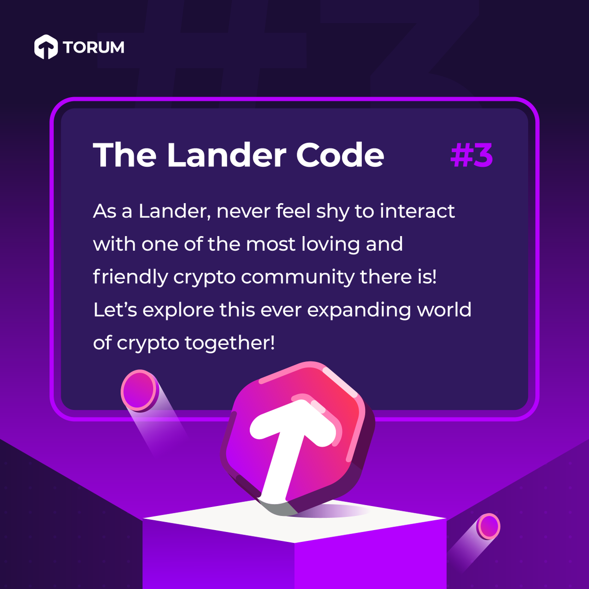 torum_official's tweet photo. We help each other grow and succeed in crypto world!
Let's navigate the dynamic world together with our amazing community! We promise, your #crypto journey wonβt be alone! π«±π»βπ«²π»
#TheLanderCode https://t.co/w9tD0rgQgq