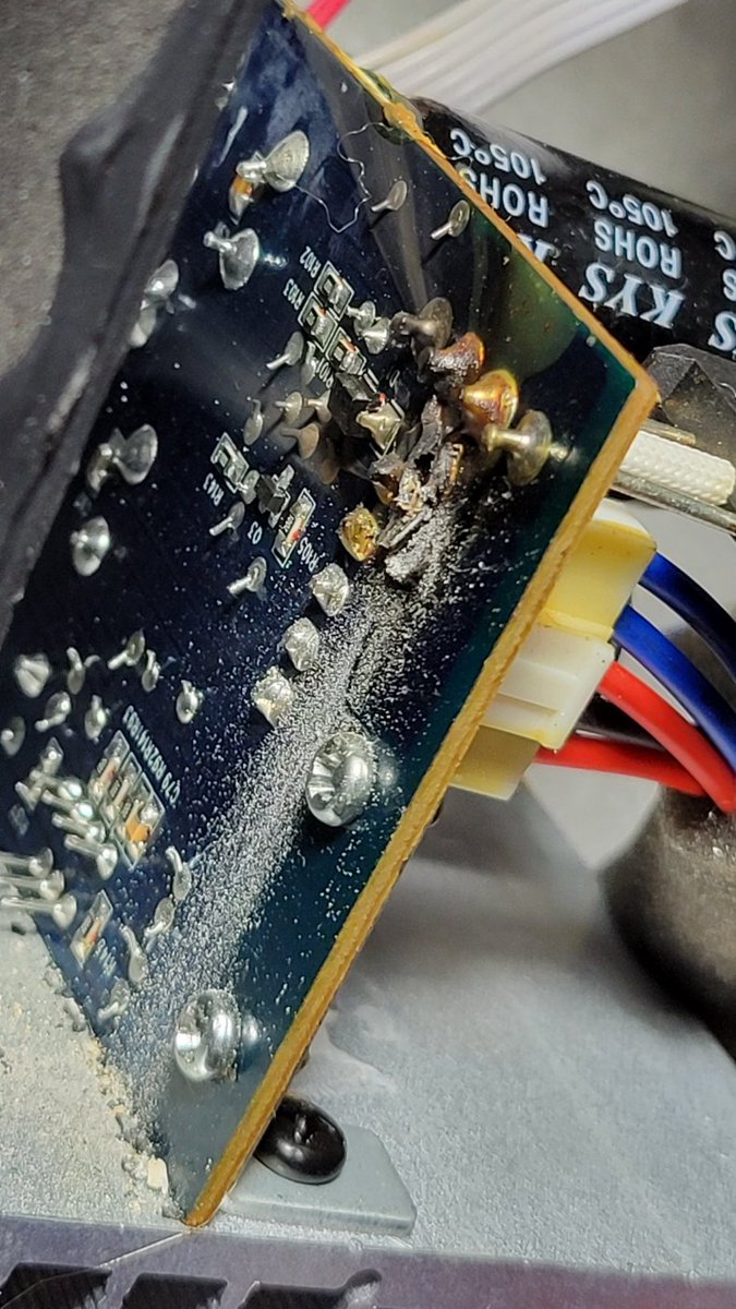 zebadrabbit's tweet photo. hey, yo @PreSonus can I get the power board for an Eris E5 somewhere or tell me what part committed itself to dust? https://t.co/xz1hpepCDE