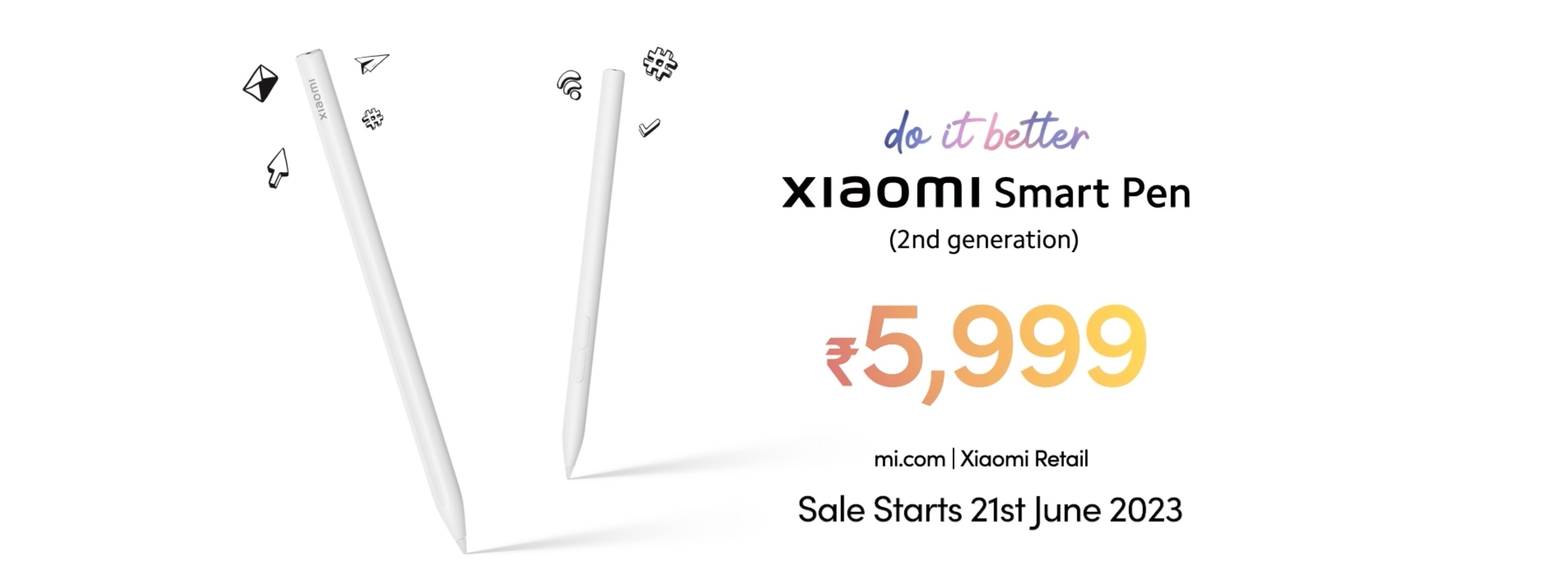 Xiaomi India on X: Ignite your imagination with the #XiaomiPad6 and its  Xiaomi Smart Pen (2nd Gen)! Boasting 150-hour battery life and 4096  pressure sensitivity levels, it's a creative force to be