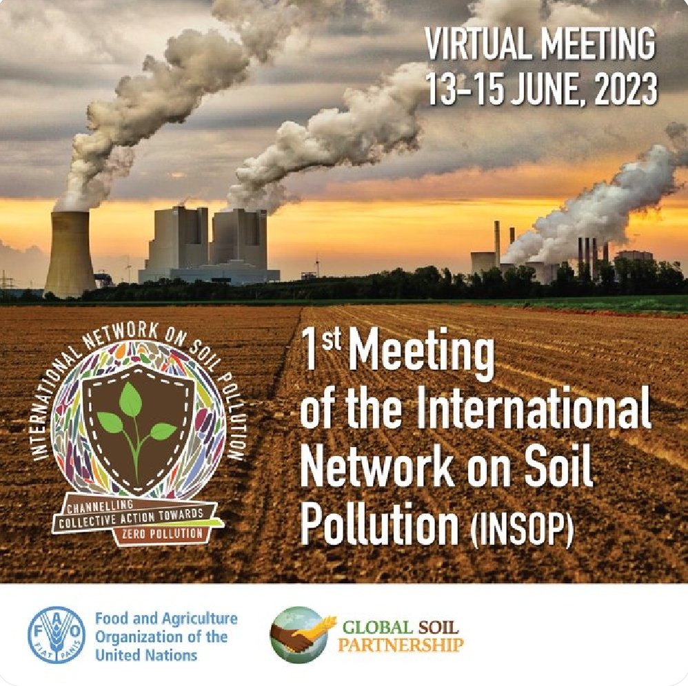 @FAOLandWater @vargasfao @UNEP @EU_ENV @FAOLandWater #SoilPollution #Soils4Nutrition 
🌱 Join the INSOP online session & understand how contaminants impact #Soil and #HumanHealth #SoilHealth

📅 June 13-15 at 12 pm CEST
📝 Register👉🏿 tiny.cc/u5x7vz
👉🏿 Read more: tiny.cc/t5x7vz