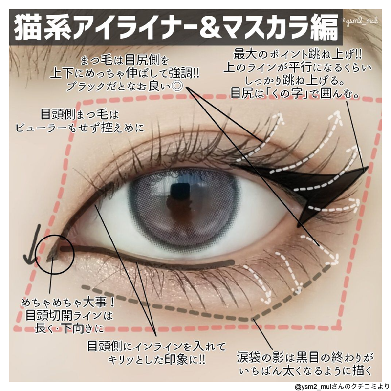 lipsjp's tweet photo. ＼なりたい目元はどっち🐱🐶？？／

【猫系アイメイク🐱】

⏩アイシャドウポイント
・上まぶたは目頭をめっちゃ濃くして目力UPと目尻の跳ね上げ
・下まぶたは目尻太めの涙袋

つづきはこちら
https://t.co/B85LIWaEwn

この後すぐの投稿も見てね！（1/2） https://t.co/nqvow7njCt