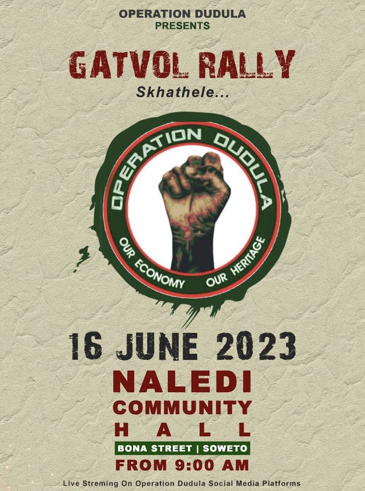 SOWETO UPRISING 2 LOADING
All illegal immigrants and those who obtained their documents fraudulently must go back to their countries. South Africans need space to solve their own problems.