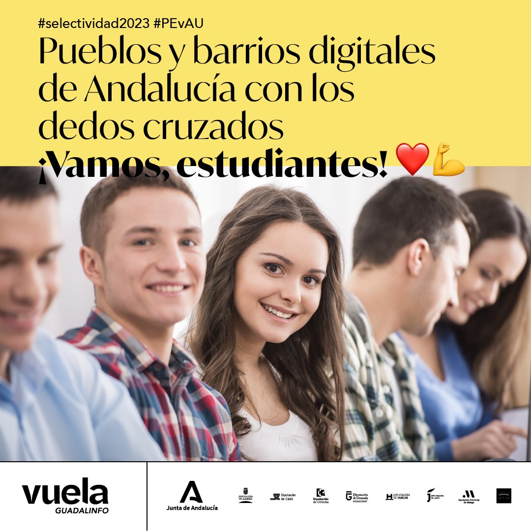 Enhorabuena por el esfuerzo que os ha traído hasta aquí, fuera nervios y a ser lo que queráis ser ❤ 💪📚 #selectividad2023 #Andalucía #PEvAU