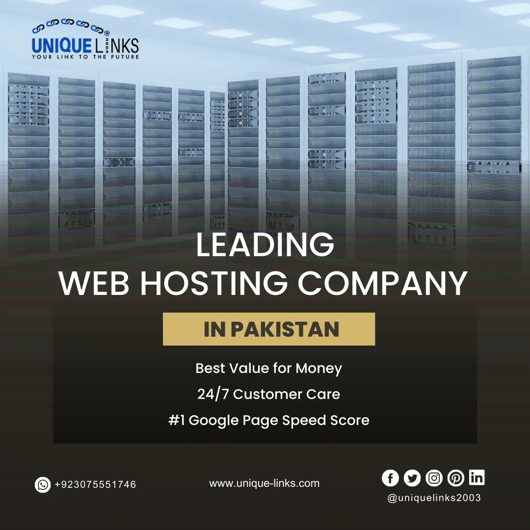 uniquelinks2003's tweet image. Leading Web Hosting Company in Pakistan
Best Value for Money
24/7 Customer Care
#1 Google Page Speed Score
Contact Us At:
unique-links.com
.
.
#WebHostingProvider #webhostingsolutions #hosting #hostingservices #hostinger #hostingweb #uniquelinks #uniquelinksdomain