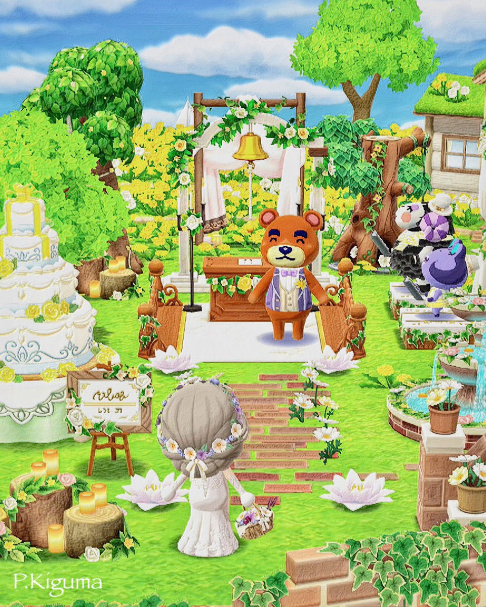 🌼garden wedding𓂃◌𓈒🌼
#ポケ森 #ポケ森レイアウト #ポケ森ニンドリ #acpc #AnimalClossing #PocketCamp