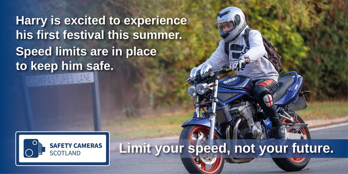 Motorcyclists are more likely to be killed or seriously injured in a collision than a person travelling in a car.

#KnowYourLimits