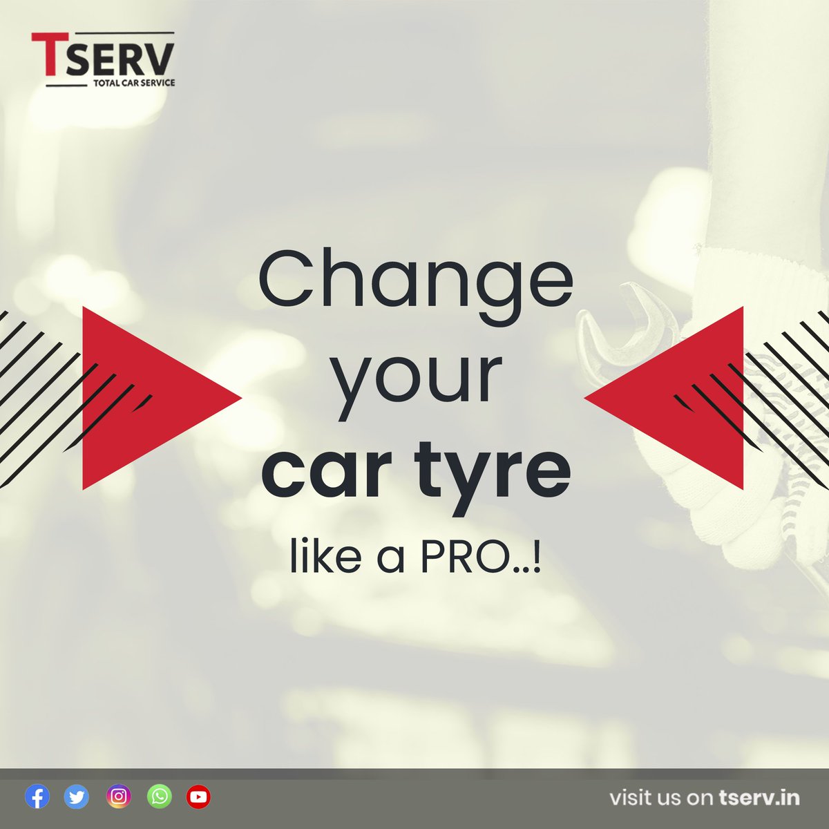 TservIndia's tweet photo. Change your car tire like a PRO! And Don’t forget the final touch - check the tire pressure for a smooth ride ahead

Click to know more: https://t.co/0pkrbFT55Z  

#Tserv #TservIndia #MultibrandCarService #carrepairservice #CarCare #AutoService #CarService #CarRepair https://t.co/KcjPtG7bKL