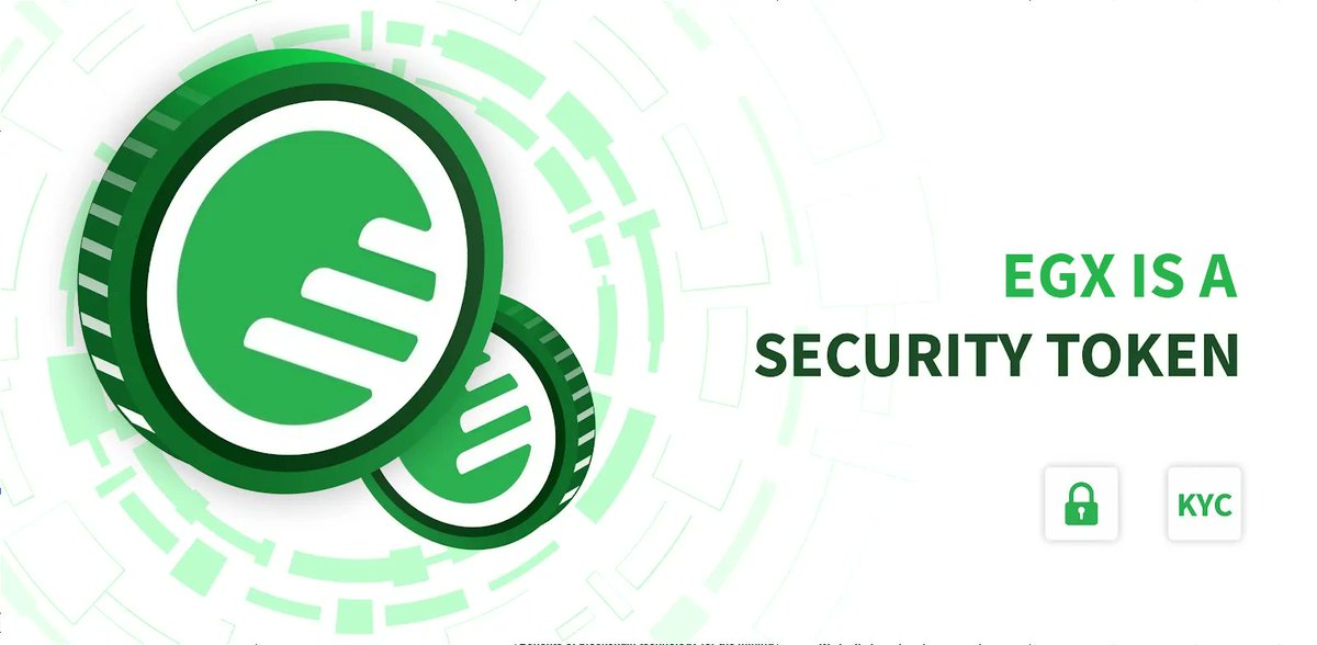 enegragroup's tweet image. A #SecurityToken is an asset recorded on a #blockchain for secure transactions.

As $EGX are securities, investors must pass KYC/AML checks &amp;amp; be qualified to hold them. Qualified investors can freely trade $EGX with other qualified parties and on markets where $EGX is listed.