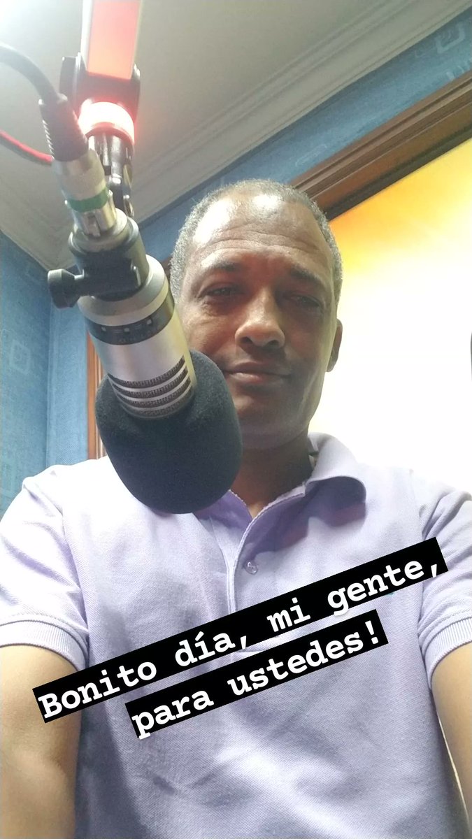FranklinCordero's tweet photo. Buenos días! Ya en el programa de 107.5 FM en La Romana! #desayunomusical https://t.co/C6FwEgUnQw