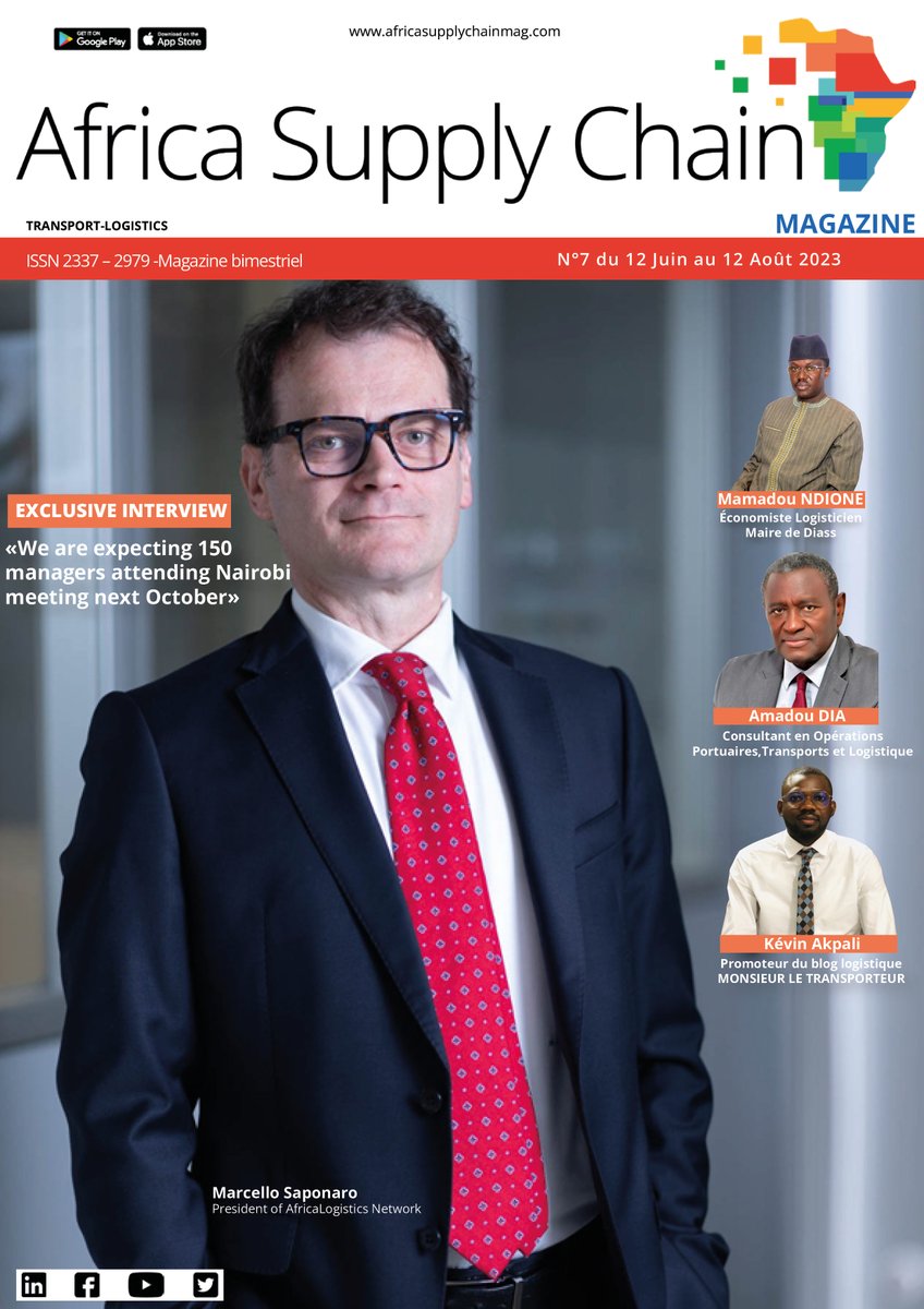 Africa Supply Chain (@supply_africa) on Twitter photo Nous sommes ravis de vous annoncer la publication du 7ème numéro de notre #magazine.
Contact presse :
Email : magazine@groupealm.com
Tel : (+221) 33 868 82 04 / +221 76 878 89 67 (WhatsApp)
Site-web : africasupplychainmag.com
#logistics #supplychain #africasupplychain Nous sommes ravis de vous annoncer la publication du 7ème numéro de notre #magazine.
Contact presse :
Email : magazine@groupealm.com
Tel : (+221) 33 868 82 04 / +221 76 878 89 67 (WhatsApp)
Site-web : africasupplychainmag.com
#logistics #supplychain #africasupplychain