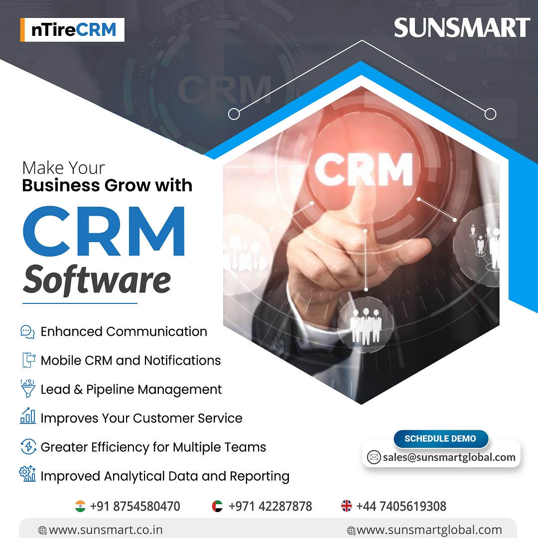 Our nTireCRM is 100% Audit Trail Enabled and supports 162 languages globally. we are offering enrich intelligent Business Dashboards and Reports.
Learn More...
sunsmartglobal.com/customer-relat…
#crmsoftware #crmsystem #crm #leadmanagement #customerrelationship #saas #softwaresales