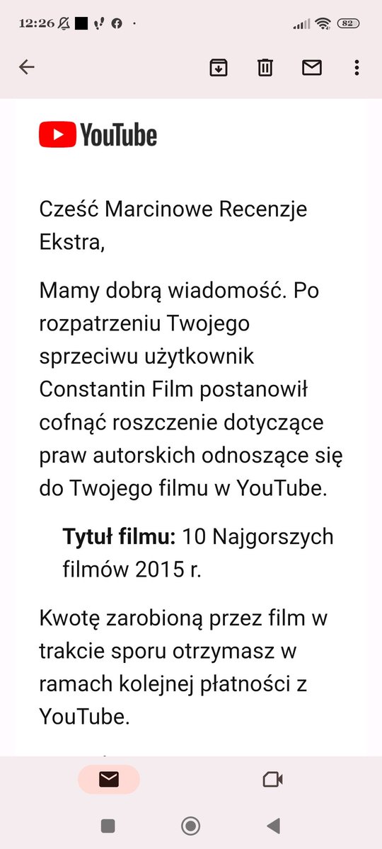 marcin_skruch's tweet photo. Kolejny oszust pokonany.
Pamiętaj żeby walczyć o swoje, jeśli prawo stoi po twojej stronie.
#YouTube #YouTuber #fairusagepolicy #prawocytatu #constantinfilm @YouTube https://t.co/0hb4sbk2O9