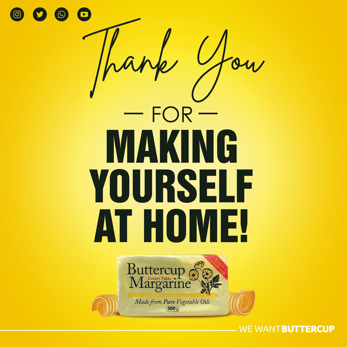 OlivineZW's tweet photo. Buttercup Family! Thank you all for Liking and Sharing our page and posts.
#wewantbuttercup
#buttercupmargarine
#buttercupfamily https://t.co/OTaAiIysYt