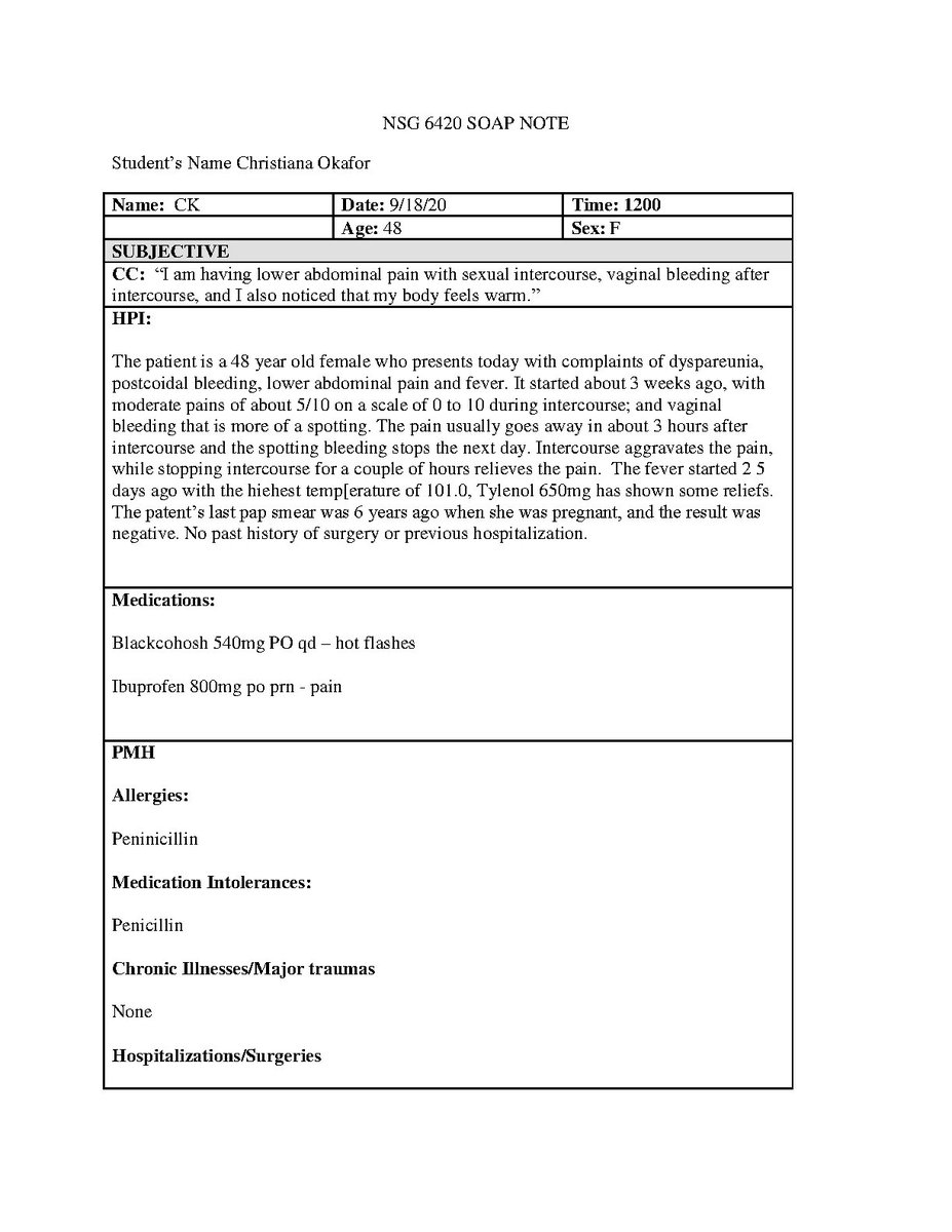 StudyResoures's tweet image. NSG 6420 SOAP NOTE. BRAND NEW 2023!!!  #nsg6420 #soapnote #fliwy #testbank 
fliwy.com/item/372026/ns…