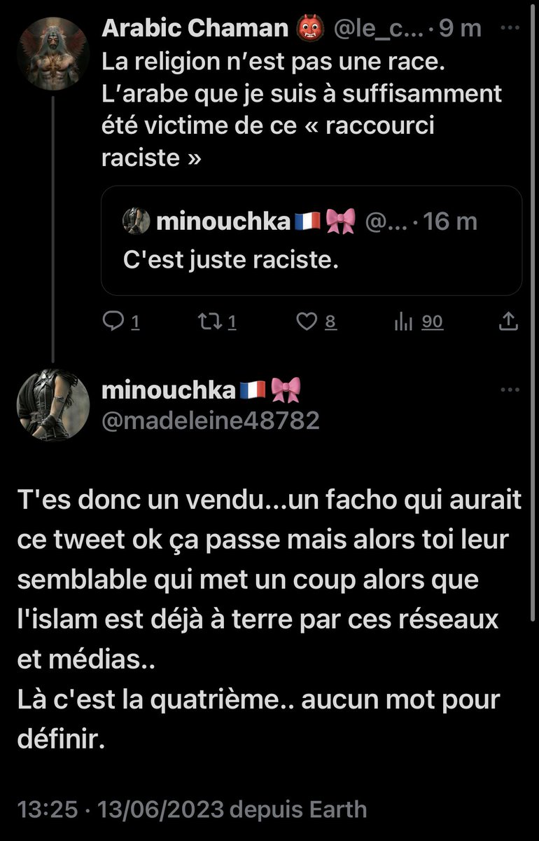 Arabic Chaman 👹 on Twitter "C’est toi la grosse facho avec ton