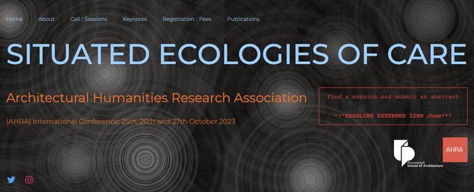 john thackara 约翰·萨卡拉 (@johnthackara) on Twitter photo Can architecture, landscape and urban design learn to care for soils? Paper submission deadline for <a href="/ahra2023/">Situated Ecologies of Care</a> "Situated Ecologies of Care" is 22 June. ahra2023.org <a href="/ArchHumanities/">Architectural Humanities Research Association</a> Can architecture, landscape and urban design learn to care for soils? Paper submission deadline for <a href="/ahra2023/">Situated Ecologies of Care</a> "Situated Ecologies of Care" is 22 June. ahra2023.org <a href="/ArchHumanities/">Architectural Humanities Research Association</a>
