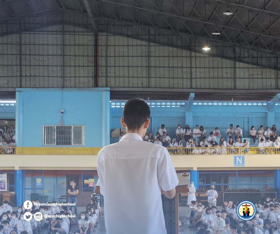 ccschighschool's tweet photo. It is our pride &amp; honor to show you the State of the Department Address of the current CCSC Executive Board last May 18, 2023 at the Canossa College Court of Thanks. ⚖️ https://t.co/BmpOeYgBGe