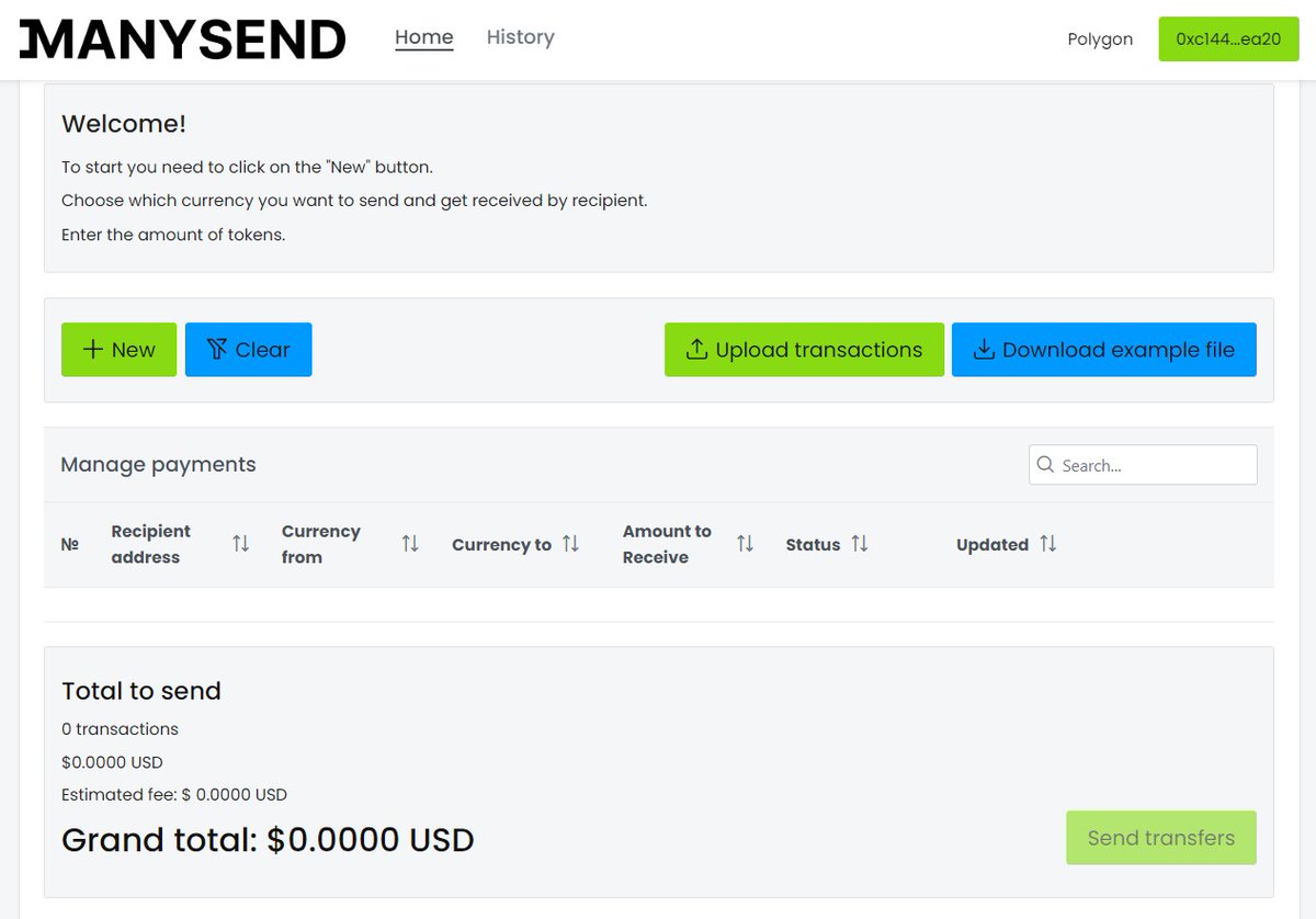 🚀🔥<a href="/Manysendapp/">Manysend</a> platform for cross-chain, cross-currency payments💱 Mass crypto payments reimagined💸 Be the first to try the product, share your feedback💡🎁

🌐 Use power of <a href="/arbitrum/">Arbitrum</a> , <a href="/ethereum/">Ethereum</a> &amp; @0xPolygonLabs 🛡️

#DeFi #Web3 #blockchain #Arbitrum #Polygon #Ethereum