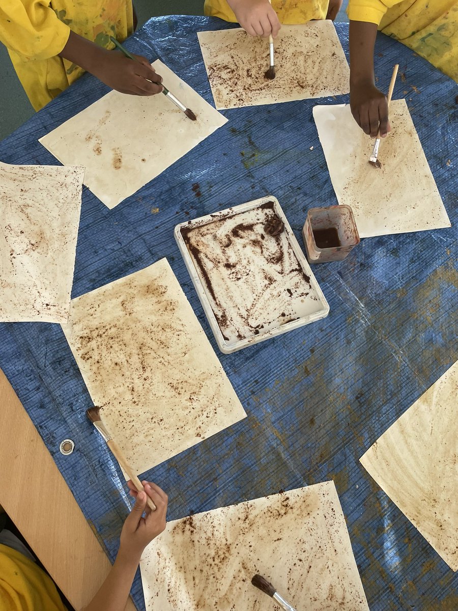 Maple class are creating maps in DT this term. Today we used tea and coffee to stain paper using different techniques 🗺️☕️ #art #DT #primaryart #treasuremap