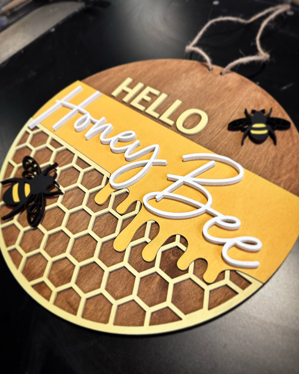 ‘Kind words are like Honey 🍯 Sweet to the Soul & Healthy for the Body’ 

#honey #honeycomb #honeybee #hello #hellosign #lasercutsigns #diy #diydecor #diysigns #diyworkshop #makersmovement #makersgonnamake #makersofinstagram #makersformakers #signmakers #favouritecustomers
