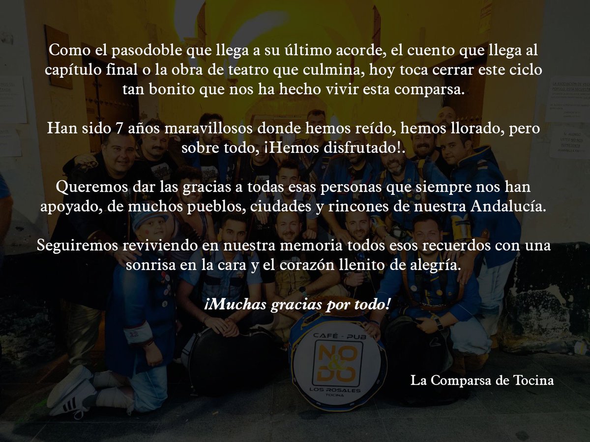 La Comparsa de Tocina (@comparsatocina) on Twitter photo 