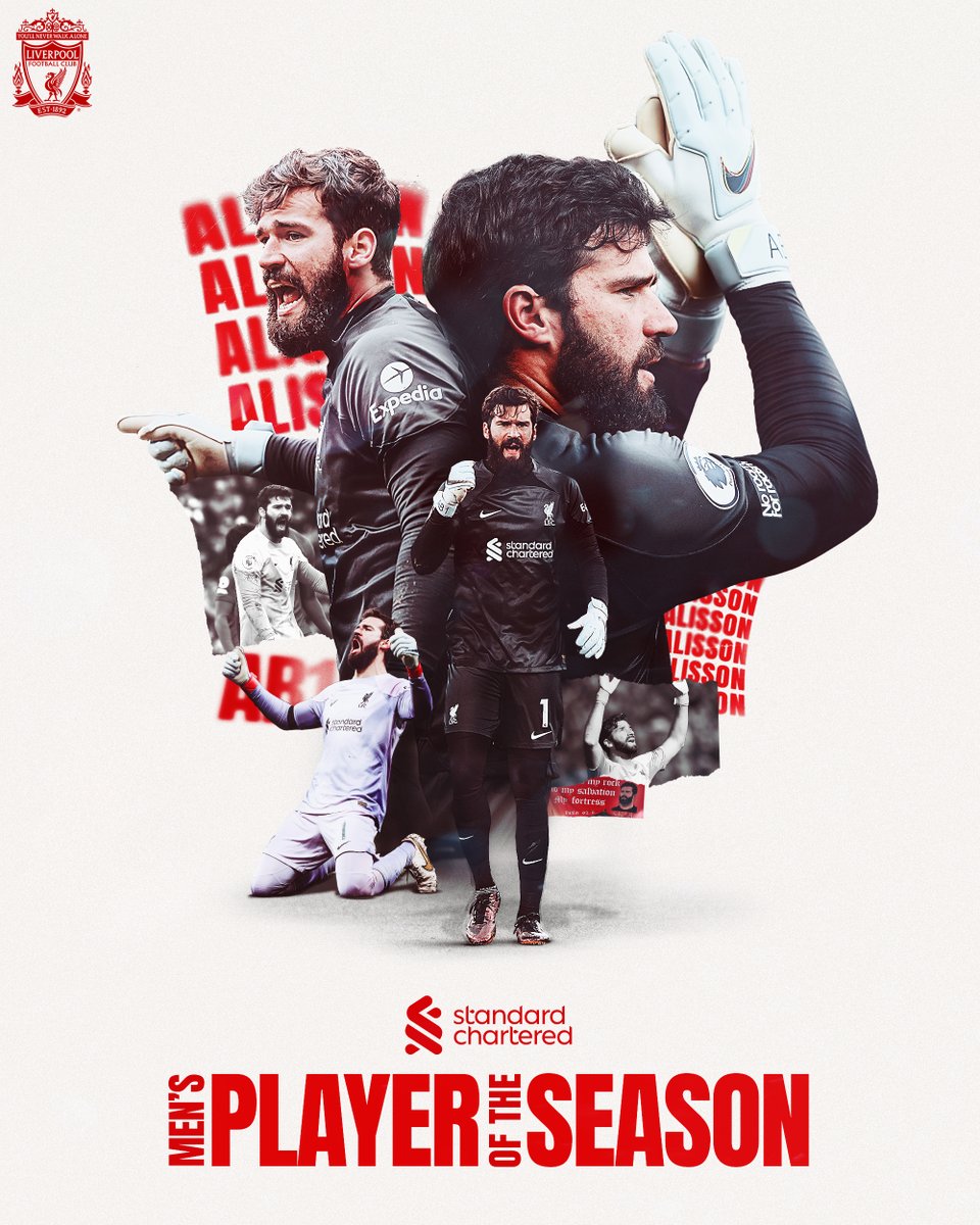 Your <a href="/StanChart/">Standard Chartered</a> Player of the Season for the 22/23 campaign is...🥁

🇧🇷 <a href="/Alissonbecker/">Alisson Becker</a> 🧤
