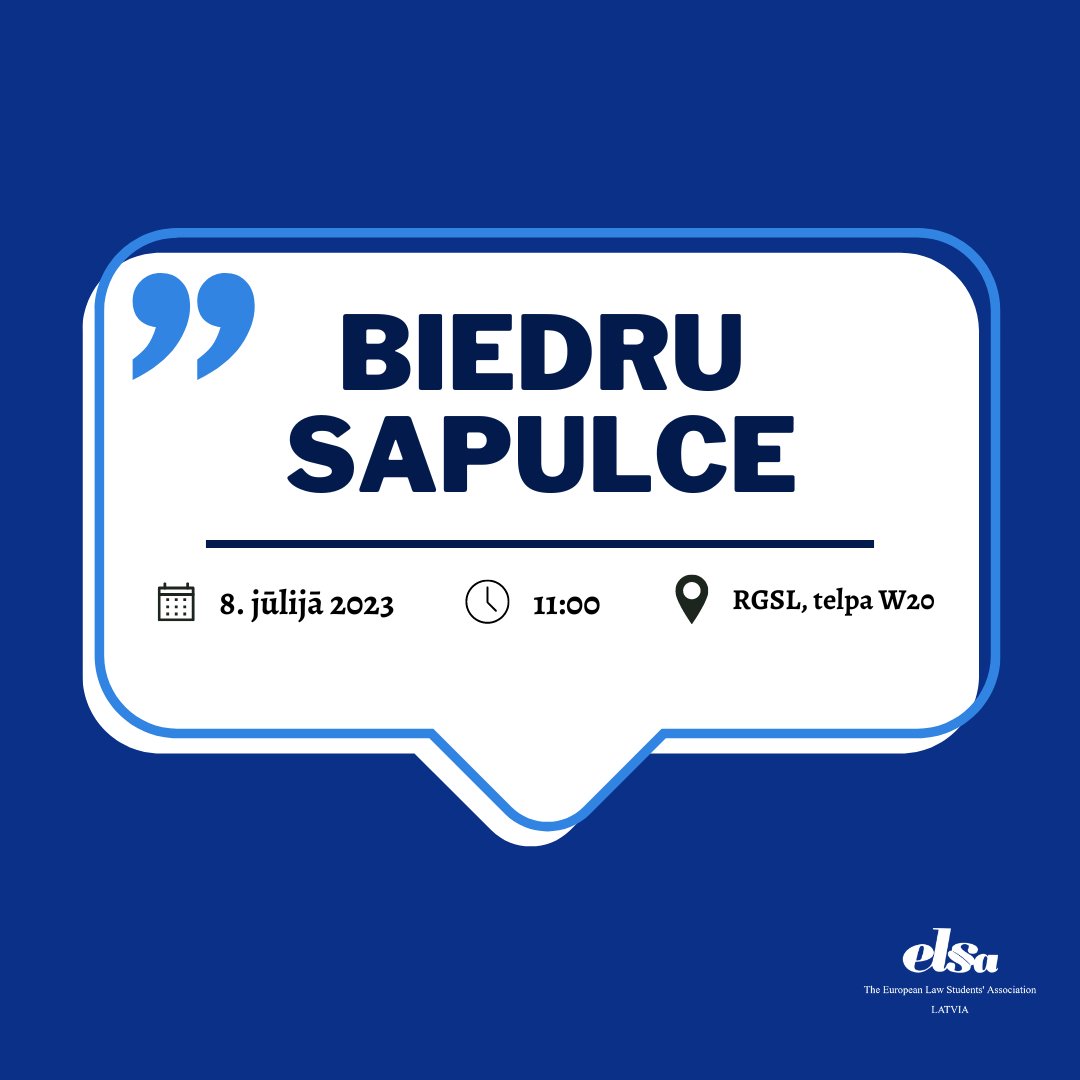 ELSALatvia's tweet photo. ELSA Latvia Biedru sapulce norisināsies 2023. gada 8. jūlijā! 🤍 Aicinām Tevi iepazīties ar visu nepiciešamo informāciju 💡 https://t.co/AjIJQWxWwZ