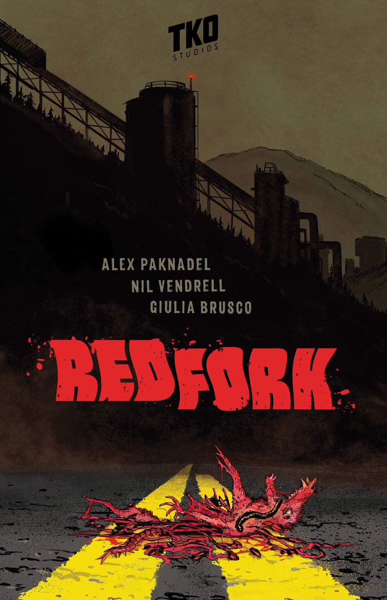 ColeComicClaims's tweet photo. Redford from @AlexPaknadel and @nilvendrell and published by @TKOpresents is another body horror book dealing with a small town's mines and the terror of what has been left there. This is another example of awesome body horror in comics. https://t.co/J6oDSxmNVO