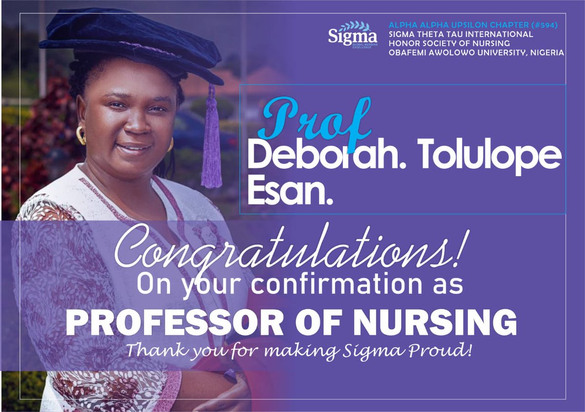 STTI_AAU's tweet photo. Congratulations Prof Deborah Tolulope Esan. Thank you for making @STTI_AAU proud https://t.co/Vf1n2B3p9A