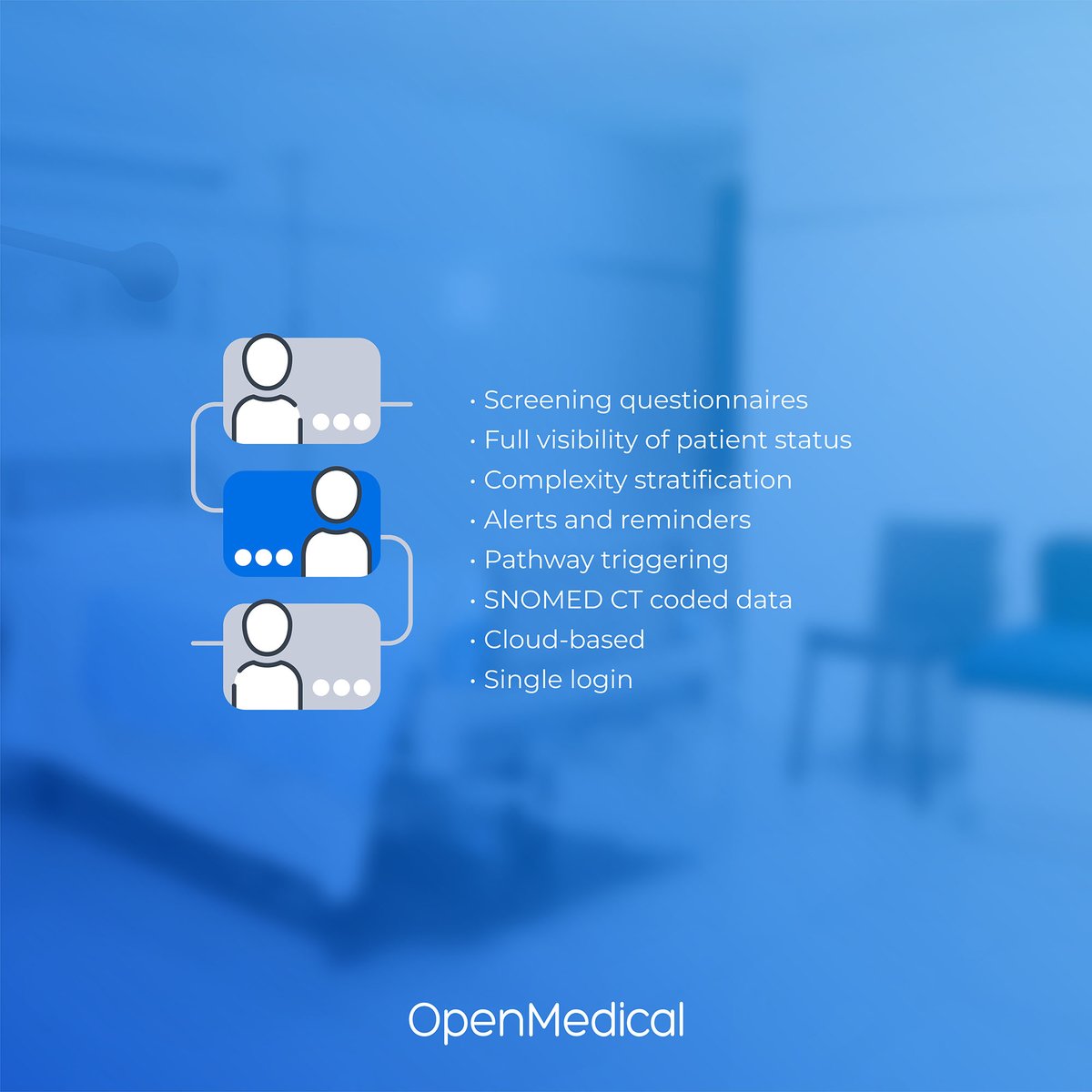 OpenMedicalLtd's tweet photo. The future of #preoperativeassessment is here.
Say GOODBYE❌ to paper #preop assessments and say HELLO📷 to smarter, faster, and easier digital pre-op workflows with Pathpoint #ePOA - helping you go from just in time to ahead of time.
Book a demo👉https://t.co/Uz6sklKh5a https://t.co/ZaA7DzDbfC