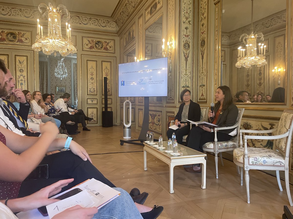 "In #Syria, essential services have deteriorated significantly, reaching a point where the current humanitarian aid provided is insufficient to meet the large-scale needs," says Tanya Evans, country director for <a href="/RESCUEorg/">IRC - International Rescue Committee</a> in Syria, at a #SyriaConf2023 side-event in Brussels.