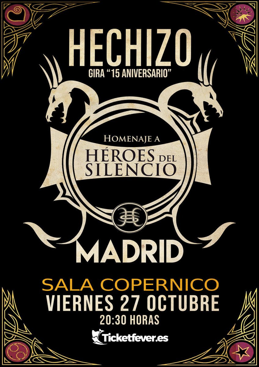 ConciertosenMad's tweet photo. Tras abarrotar la Riviera, @HechizoHeroes anuncian nueva fecha en Madrid. Será en la sala @ConciertosCoper en octubre ¡Las entradas van a volar!
https://t.co/r6GRjfVSqw https://t.co/qyzaa9GrNv