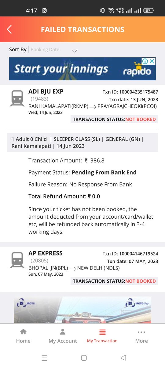 asheeshpatell's tweet photo. Bas paise lene me tej hain ye log ticket ho ya na ho usse inko koi mtlb hota hi nhi ab mujhe kal Ghar Jana hai aur paise kat Gaya hai aur ticket nhi hua hai ab Ghar Jane ke liye intzaar karun ki ye bhai sahab pasa bhejein @IRCTCofficial https://t.co/U63qW0OxFN