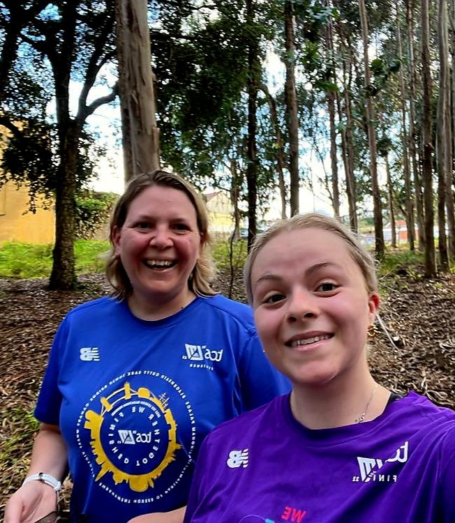 eurados's tweet photo. Not all work but some "play" at EURADOS AM2023, Porto. Runners out before the day starts featuring @physwithG and WG12 "Retrospective Dosimetry" Chair Liz Ainsbury https://t.co/aW1b15CtSo