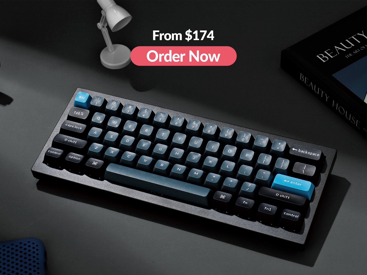 KeychronMK's tweet photo. Keychron Q4 Pro is now live🎉!
With a mini 60% layout, QMK/VIA, wireless, a full-metal CNC body, double-gasket, PBT keycaps, etc., the Q4 Pro ensures an all-around upgraded typing experience!
Grab one now👉https://t.co/rSTsBwiOS5
#keychron #KeychronQ4Pro https://t.co/NEwZEYRb0B