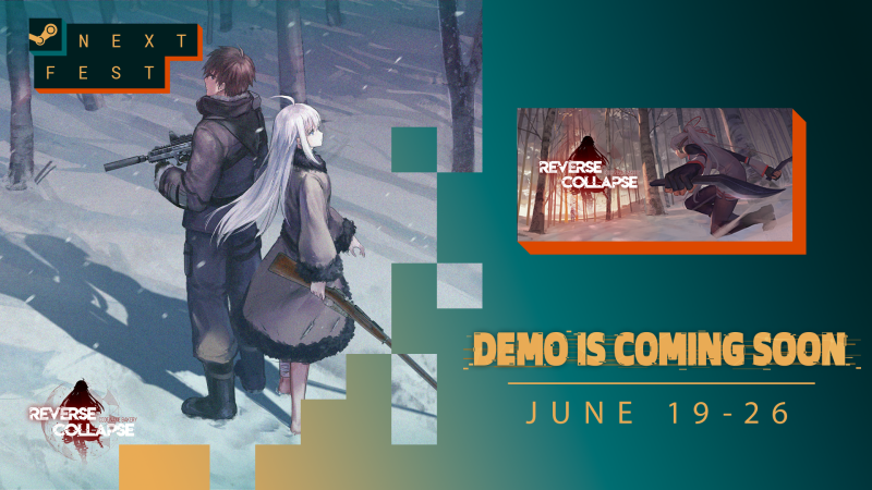Re_Collapse_EN's tweet photo. Reverse Collapse joins #SteamNextFest, June 19th-26th.
Unveil the captivating Chapter 1 from CBT, together with 4 new campaigns of Chapter 2 and a special campaign - in this public #CodeNameBakery demo.
Discover more: https://t.co/PONqYckzYo https://t.co/5KhxpsWnOu