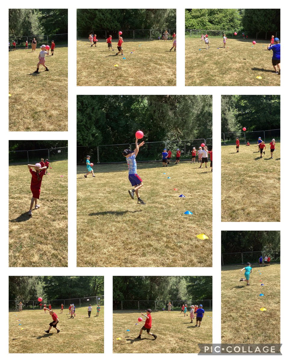 Lots of water, rest and team games in the sun ☀️ makes for a happy P.E session #healthyandconfident @MillbrookP