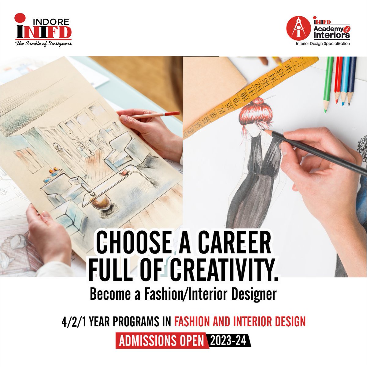 Turn your passion for Design into a successful career. Experience Design Education at its best only at INIFD Indore.
___
#INIFDIndore #INIFD #INIFDians #InteriorDesign #Interior #Fashion #FashionDesign #InifdOfficial #AdmissionsOpen #Admissions2023