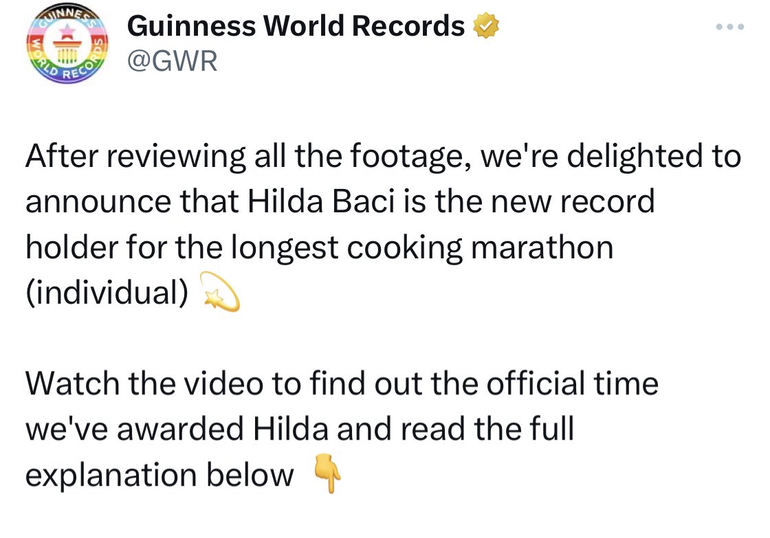 NaijaBet's tweet photo. 🚨BREAKING: Guinness World Records has announced Hilda Baci the new record holder for the longest cooking by an individual.
Congratulations to @HildaBaci
#NaijaBet #BoostedOdds #hildabaci #hildacookathon https://t.co/hXgqCUBZsp