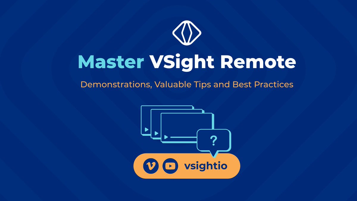 vsightio's tweet photo. Master VSight Remote with our brand-new playlist featuring a series of comprehensive how-to videos! 🚀🎬 ➡️ https://t.co/oHObXasCqu
#VSightRemote #RemoteCollaboration #HowToVideos #ProductivityBoost #EmpoweringSkills #DigitalTransformation #RemoteWork #Innovation #LearnWithUs➡️ https://t.co/vbHHGpzI9V