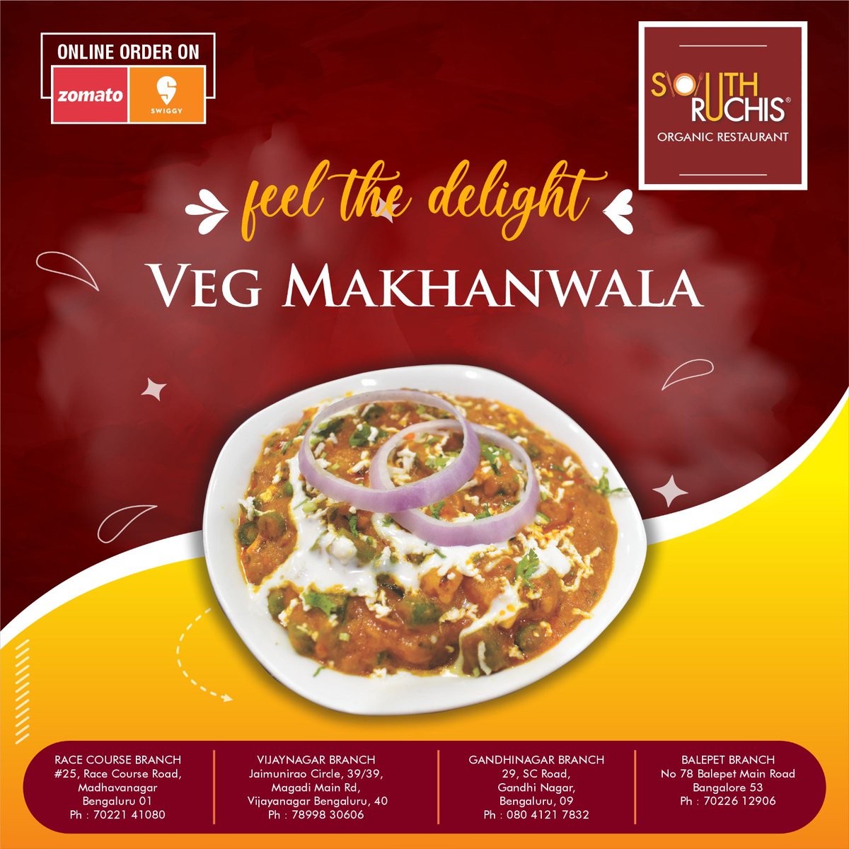 RuchisSouth's tweet photo. Indulging in the flavors of India with this rich and creamy vegetarian delight. 🌶🥕 It's a true culinary masterpiece that will leave you craving for more! 😋✨ https://t.co/eOILaNXtUx