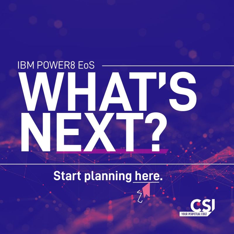 With the deadline quickly approaching, find out the upgrade options for #POWER8 customers. CSI’s #IBMPowerSystems technical experts have broken down the End of Service announcement to help you understand what it all means and where you can move to. csiltd.co.uk/ibm-power-8-en…