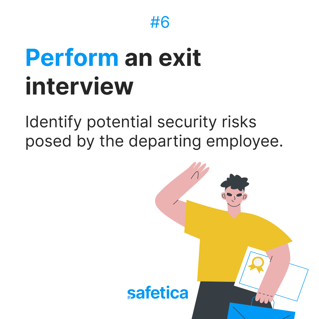 Safetica's tweet photo. An #offboardingchecklist helps you ensure that nothing is overlooked during the employee #offboardingprocess and that there are no oversights that could compromise the company's #sensitivedata. Read the article 👉 https://t.co/lbLmVM897R https://t.co/lkoXv084SI