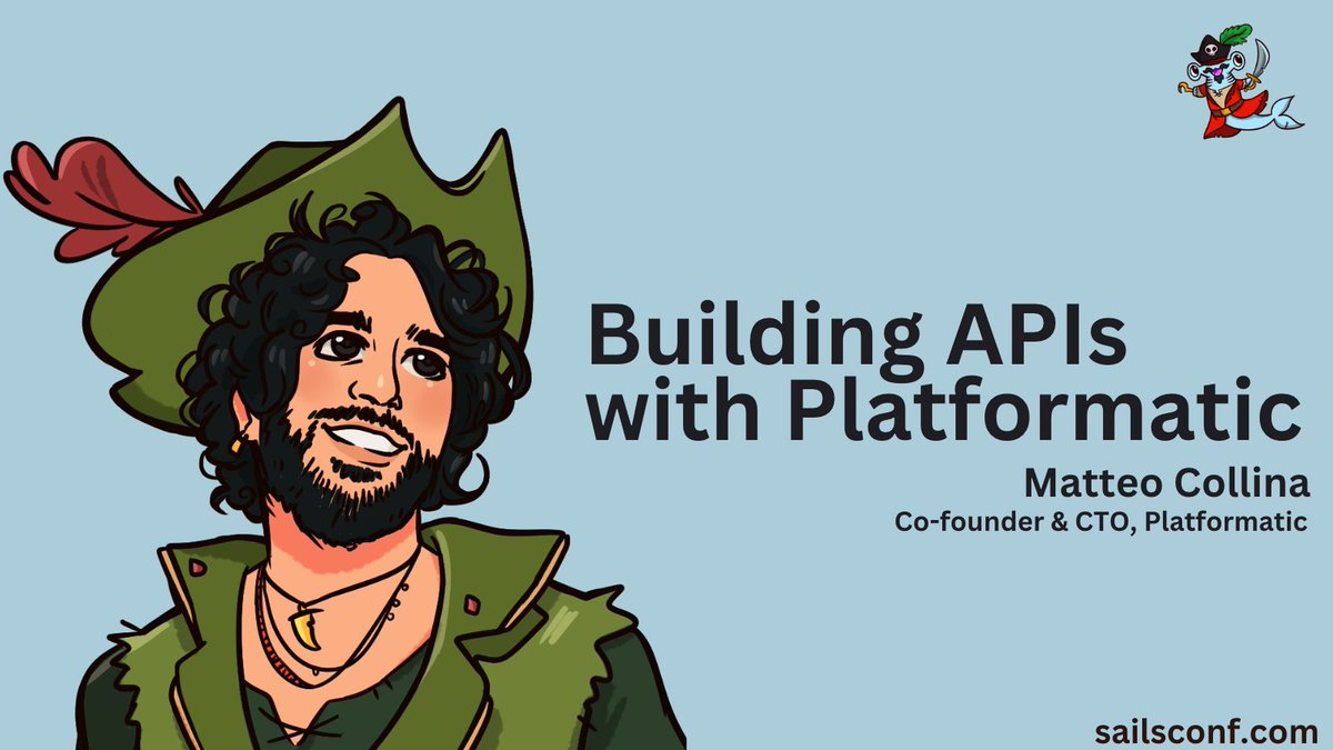sails_conf's tweet photo. 🥁

The last talk of Day 3 of #Sailsconf2023 will be given by Matteo Collina - @matteocollina, the Co-founder and CTO at @platformatic

@matteocollina's talk is Building APIs with Platformatic

More info on https://t.co/s3d0v1Y5xi https://t.co/FDBiZJIOcY