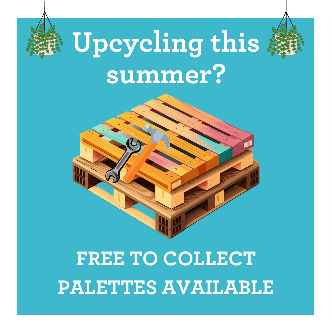 FREE palettes for use at The Square! 🛠

If you're looking for palettes for some DIY this summer, we've got some available which we are giving away for free! 👏

Send us a DM to find out more!