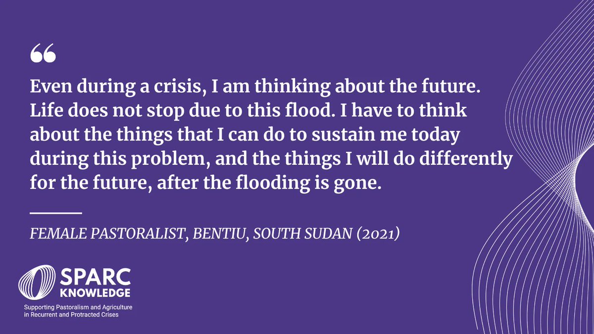 Based on two years of interviews, SPARC's 2023 report highlights the flexibility of pastoralists in response to shocks observed in South Sudan - and how the aid community can support their efforts . #DynamicDrylands

buff.ly/3RLQ2ly