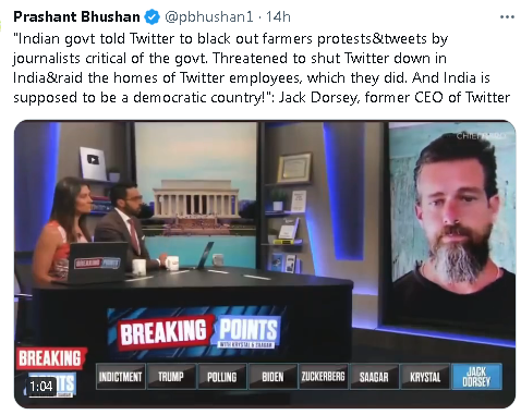 Leftists are finding shelter in Jack Dorsey's allegations against India after recent growth report on #India by Morgan Stanley
Twitter was neither shut down in India nor its employees arrested. Then what's exactly Jack talking about?

Propaganda against India at its peak !!